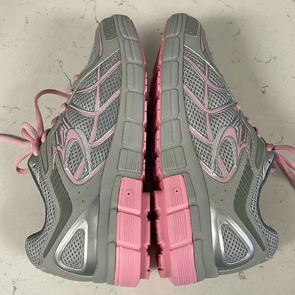 Gravity Defyer Women's G-Defy Super Walk Gray Pink Athletic Shoes 8 US